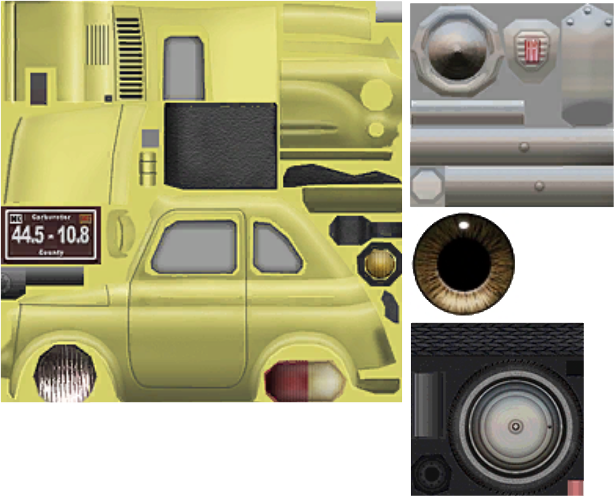 Cars Gamecube Model Luigi Textures From Cars GameCube by Kylewithem on DeviantArt