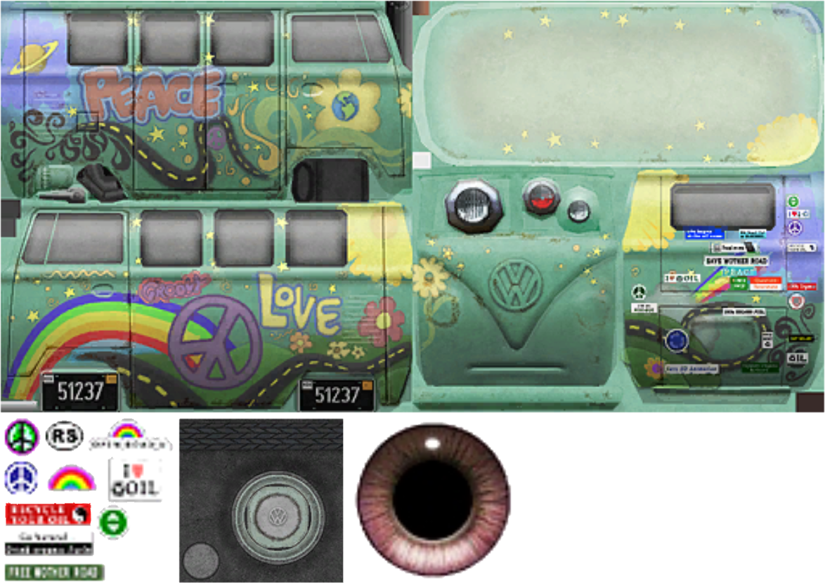 Deviantart Cars Texture Filmore Texture From Cars GameCube by Kylewithem on DeviantArt