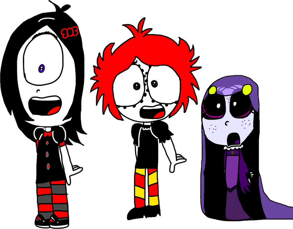 Ruby Scream Ruby Gloom Iris And Misery Scream by Kylewithem on DeviantArt