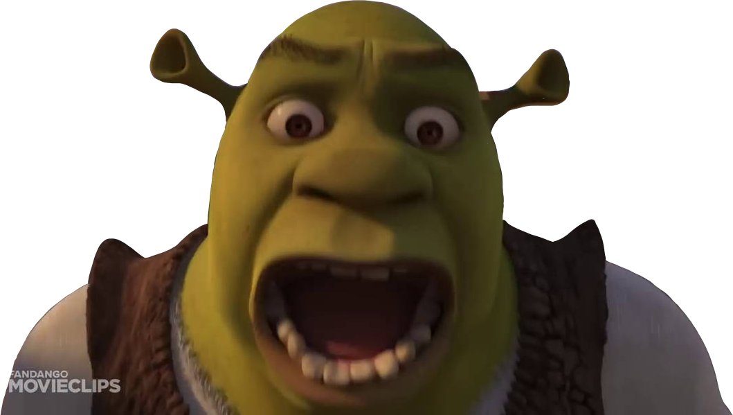 Shrek meme face