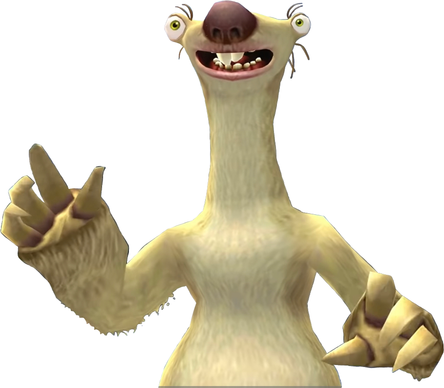 Sid The Sloth From Ice Age 2 Game Png 2 by Kylewithem on DeviantArt