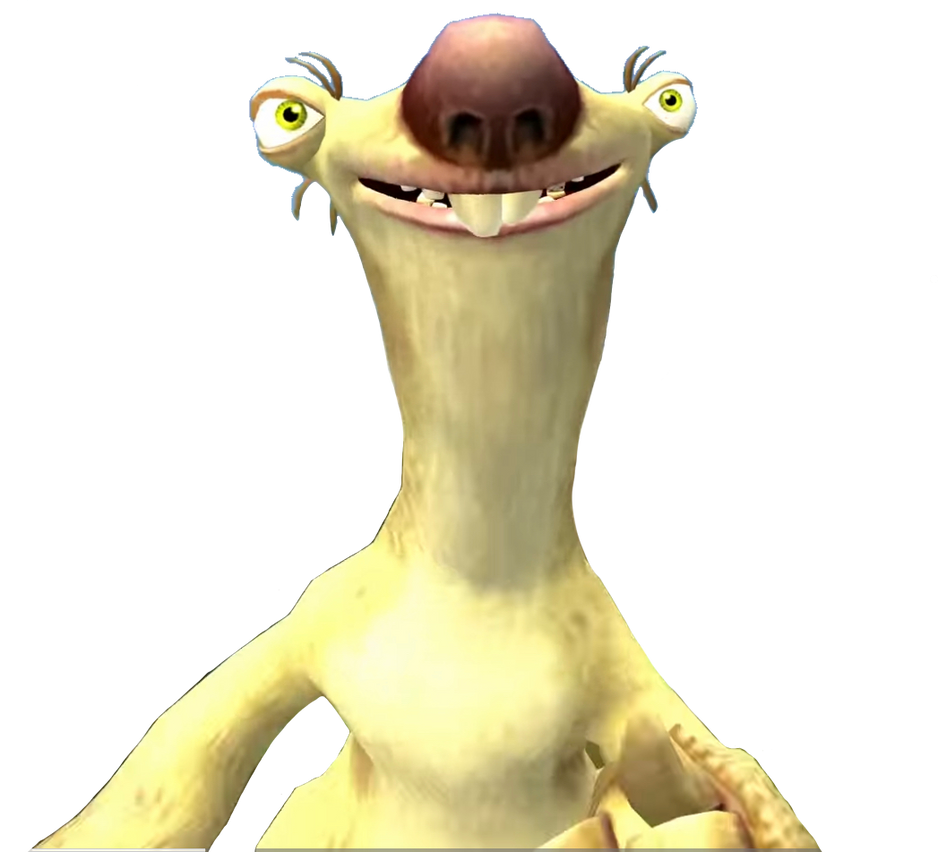Sid The Sloth From Ice Age 2 Game Png 3 by Kylewithem on DeviantArt