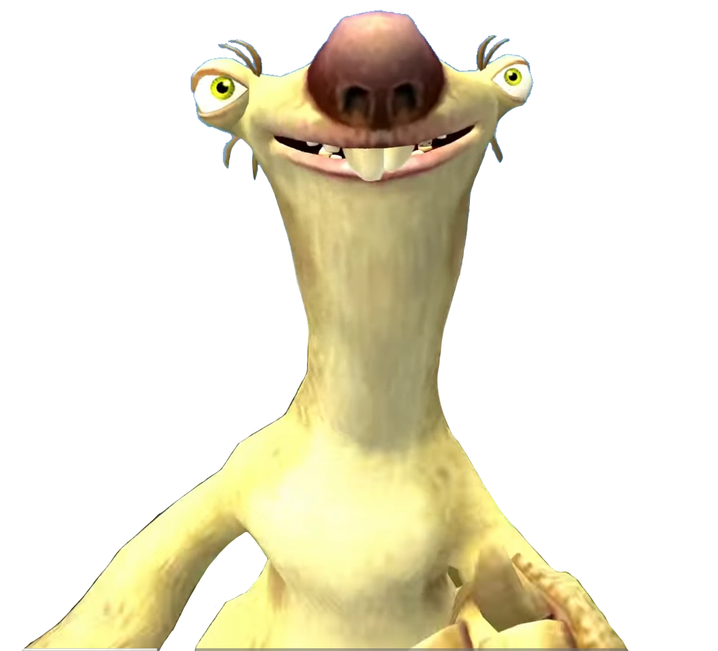 Sid The Sloth From Ice Age 2 Game Png 3 by Kylewithem on DeviantArt