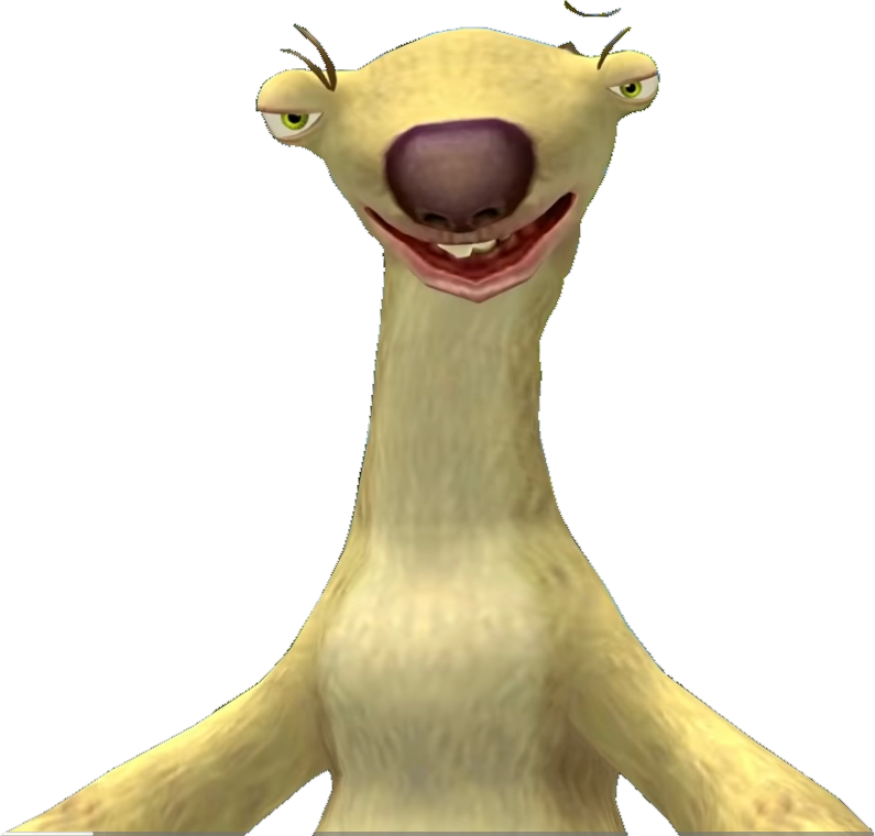 Sid The Sloth From Ice Age 2 Game Png 4 by Kylewithem on DeviantArt