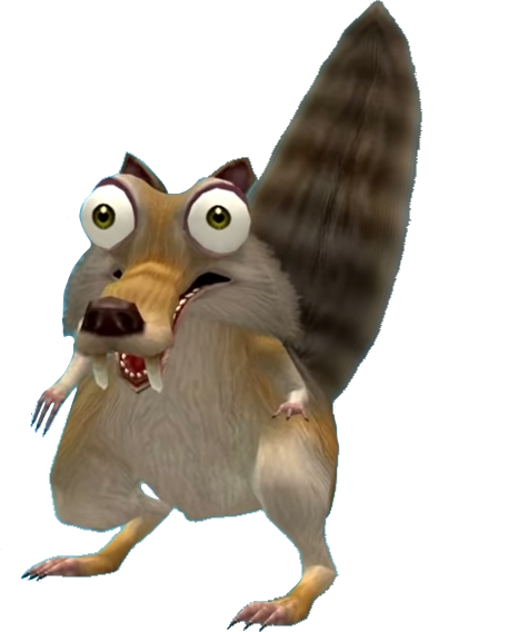 Scrat Inflatio Scrat From Ice Age 2 The Meltdown Game Png by Kylewithem on DeviantArt