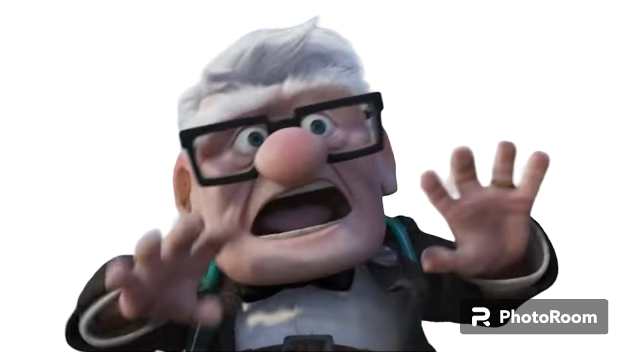 Carl Fredricksen Scream PNG by Kylewithem on DeviantArt