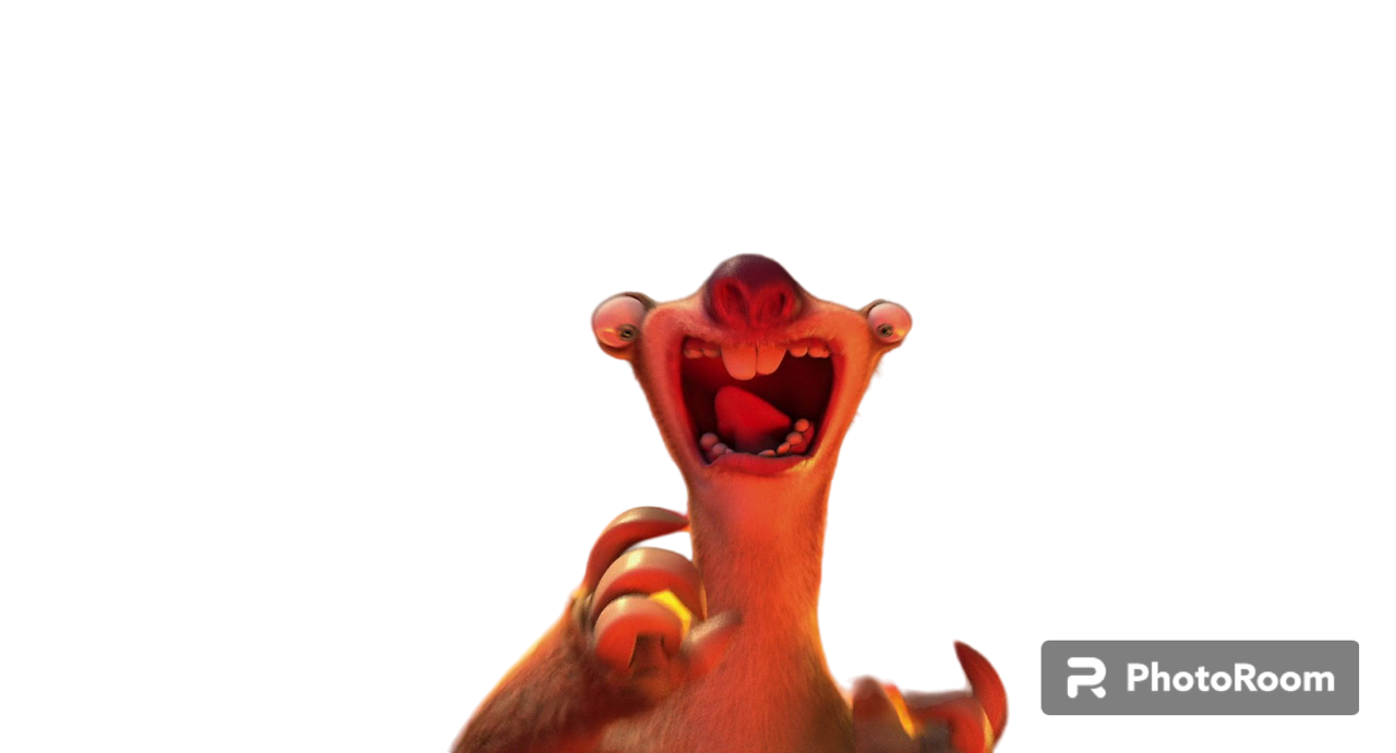 Sid The Sloth Scream PNG by Kylewithem on DeviantArt