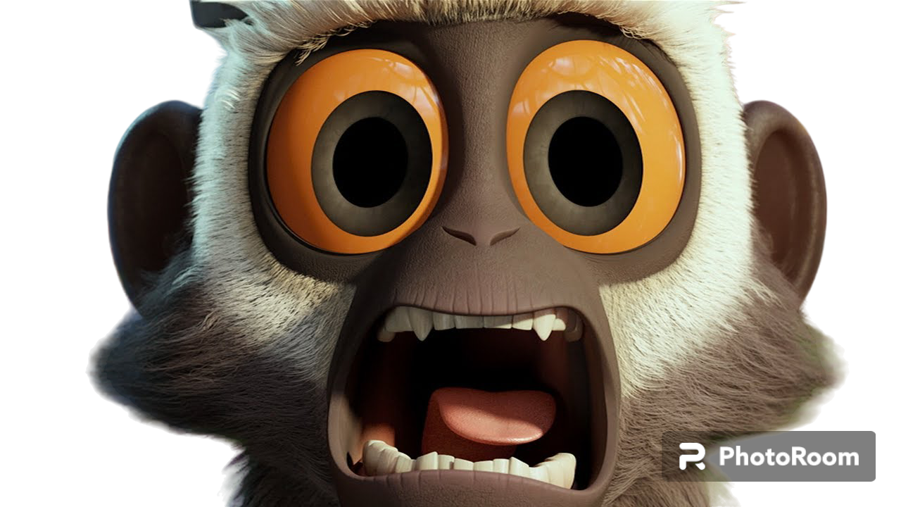 Steve The Monkey Scream PNG by Kylewithem on DeviantArt