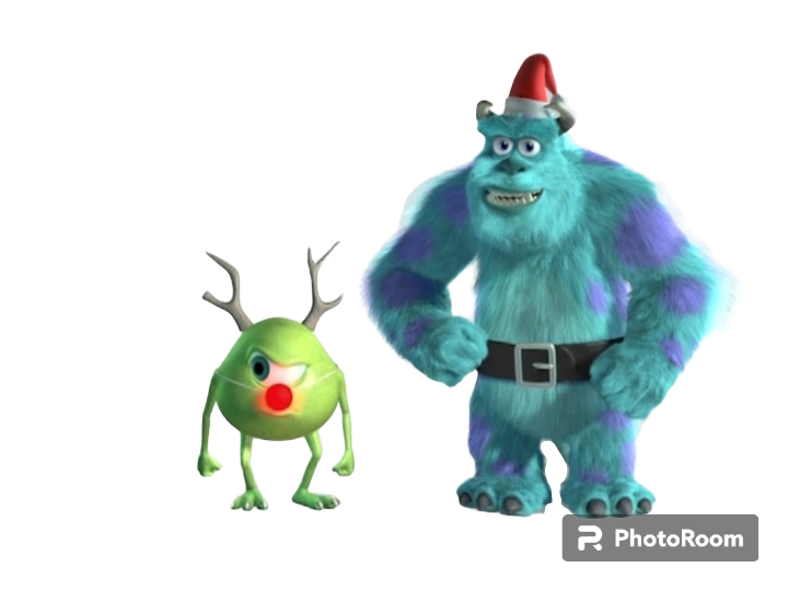 Mike and Sulley celebrate Holidays Png by Kylewithem on DeviantArt