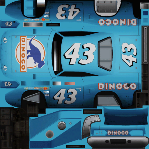 Deviantart Cars Texture The King Body Textures From Cars 1 Wii by Kylewithem on DeviantArt