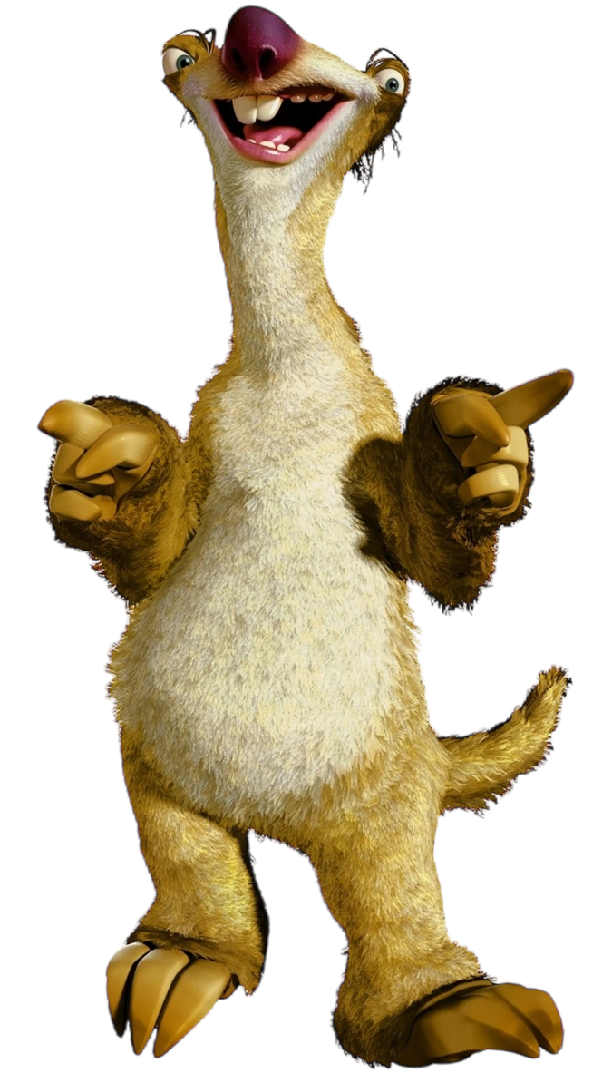 Sid The Sloth From Ice Age (2002) Render by Kylewithem on DeviantArt