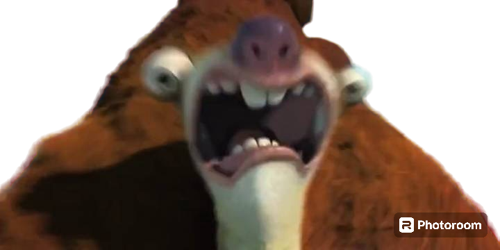 Sid The Sloth Screaming And Sliding With Manny Png by Kylewithem on ...