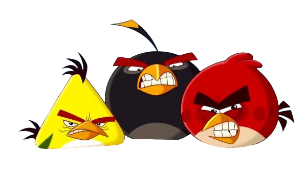 Red, Chuck and Bomb Angry PNG 1 by Kylewithem on DeviantArt
