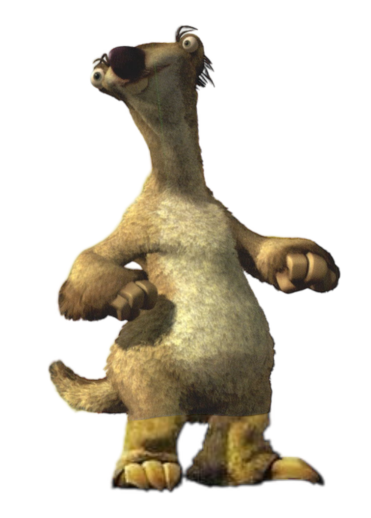 Ice Sloth Sid The Sloth From Ice Age (2002) Render 5 by Kylewithem on DeviantArt