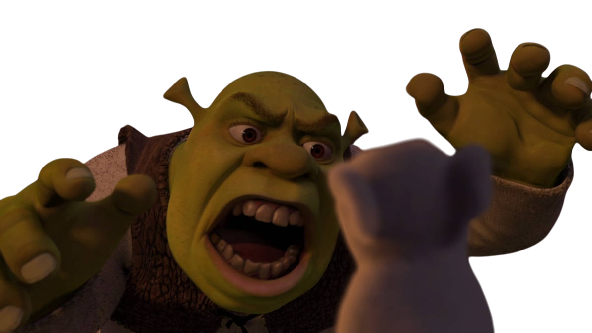 Shrek Dogs Shrek Roars at the Dog PNG by Kylewithem on DeviantArt