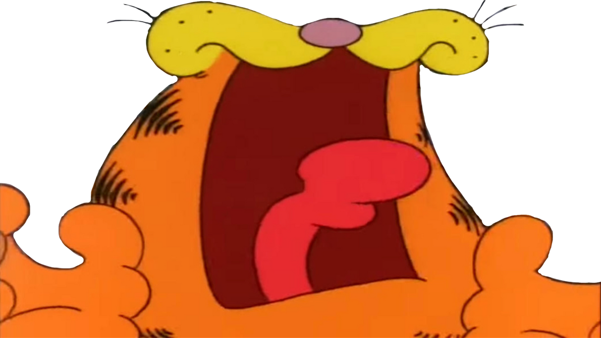 Garfield Screaming Goofy Ah PNG by Kylewithem on DeviantArt