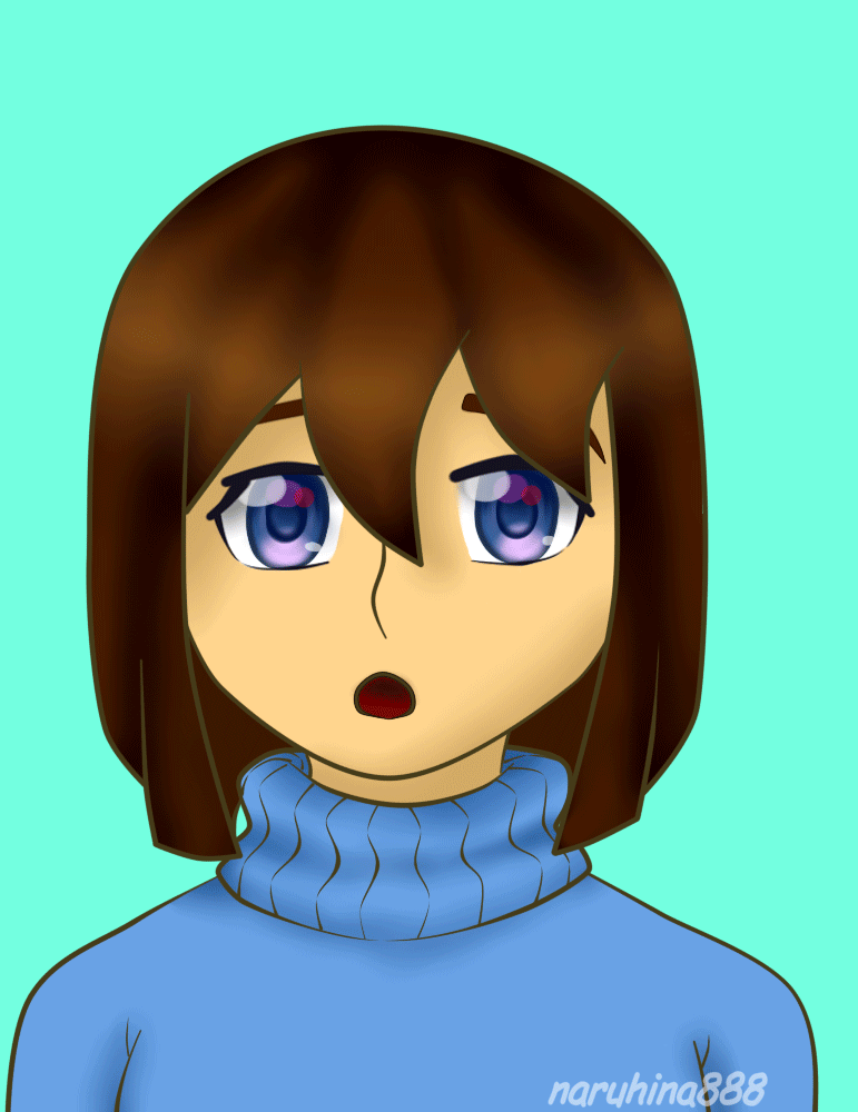 Frisk winking(gif) by Naruhina888 on DeviantArt