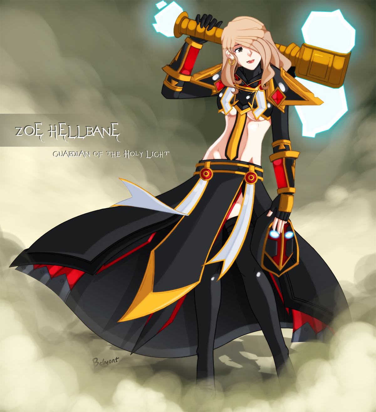 WoW Paladin Gal by Joseluisbelmont