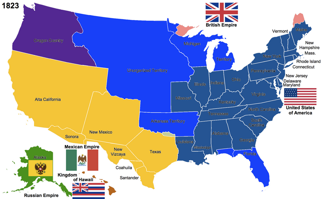 The United States 1823 by Hillfighter on DeviantArt The United States 1823 by Hillfighter on DeviantArt