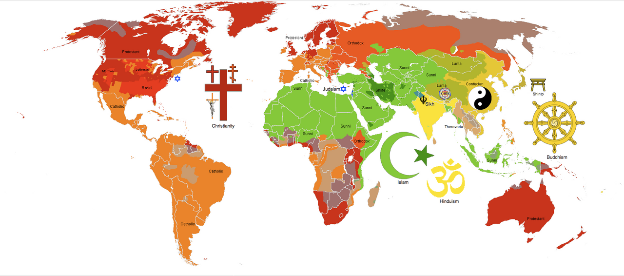 Religious Code Like Postal Code More Detail: Religion by Hillfighter on DeviantArt