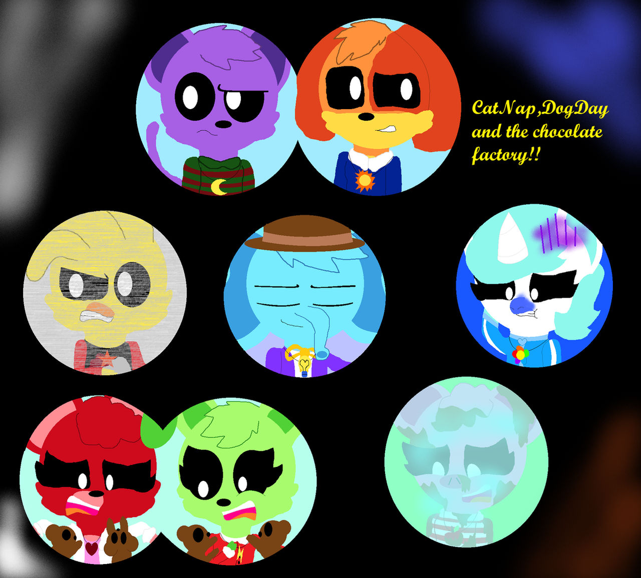 Fbubsp Mike CatNap,DogDay And The Chocolate Factory!!,:3 by fbubsp1234 on DeviantArt