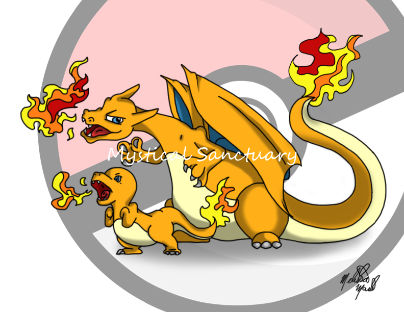 Charizard and Charmander Baby