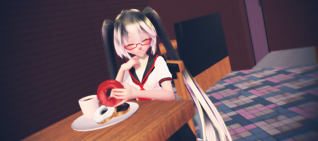 Snack Mmd ..:MMD:.. Donuts are the Best by MiraiWitcher on DeviantArt