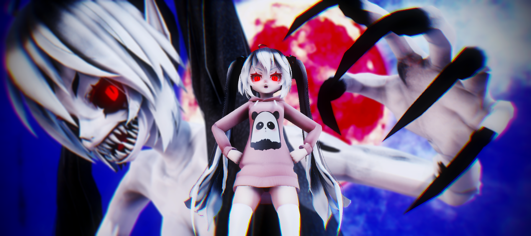 ..:MMD:.. The Monster by MiraiWitcher on DeviantArt