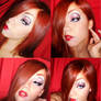 Jessica Rabbit makeup