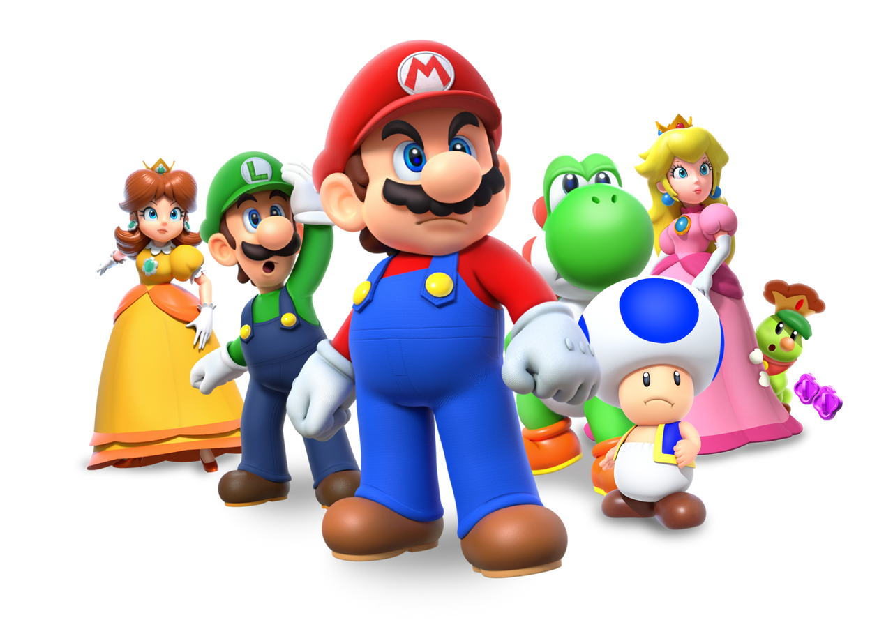 Super Mario Bros. Wonder Characters Render by LETS-A-GO64 on