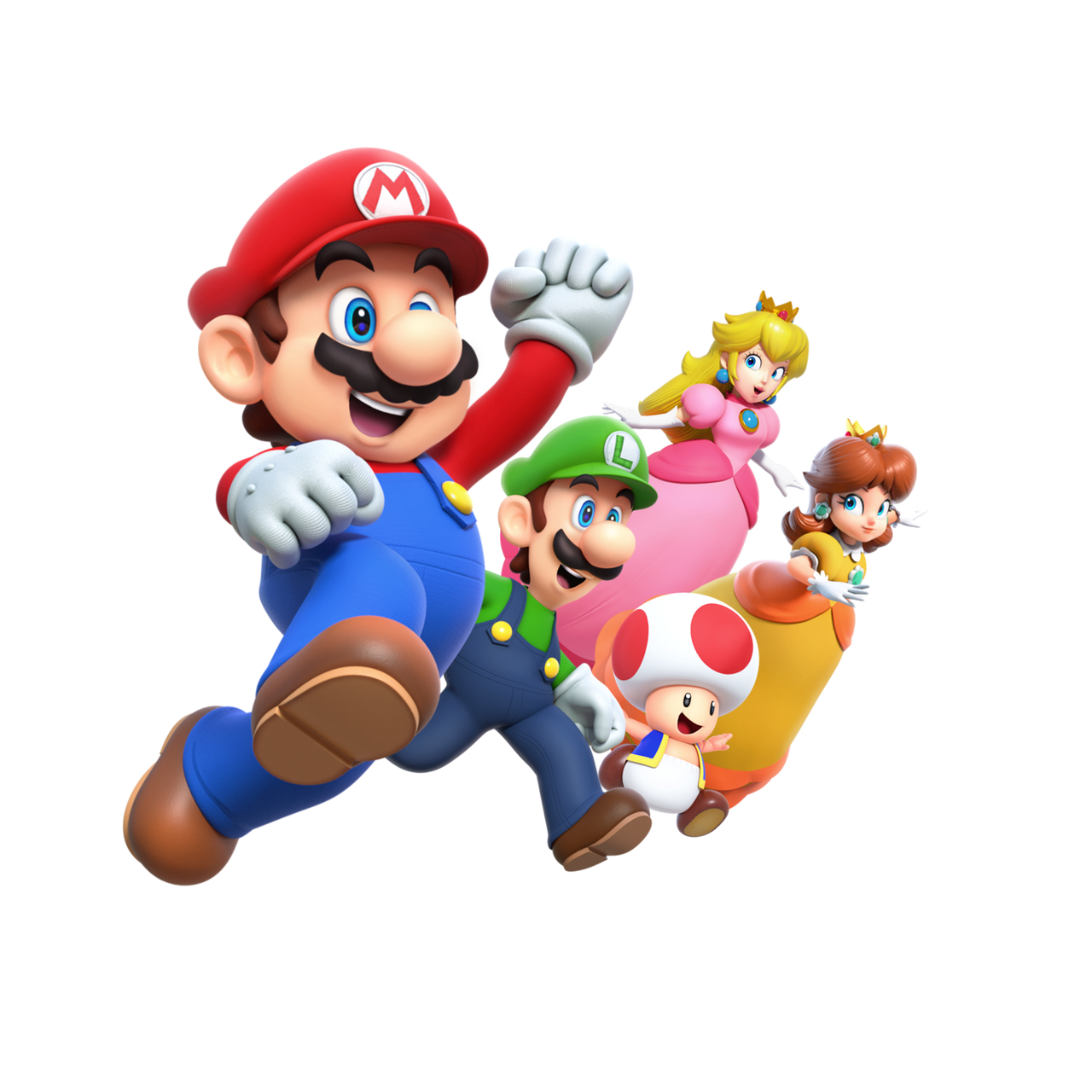 Mario Luigi Toad Peach And Daisy Render By LETS A GO64 On DeviantArt mario-luigi-toad-peach-and-daisy-render-by-lets-a-go64-on-deviantart
