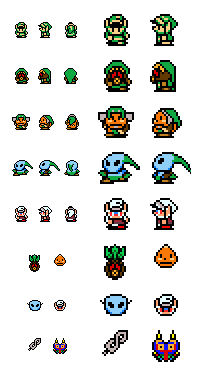 Majora's Mask Link Sprites