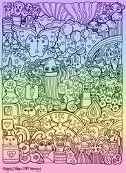 Rainbow doodle 2