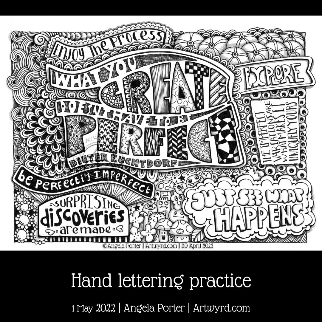 Perfectly Lettering Perfectly Imperfect - Lettering Practice by Artwyrd on DeviantArt