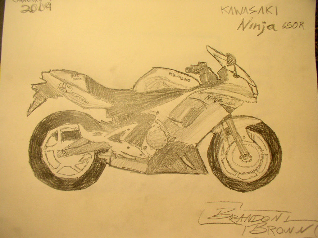 Kawasaki Ninja Drawing NITROS124 on DeviantArt