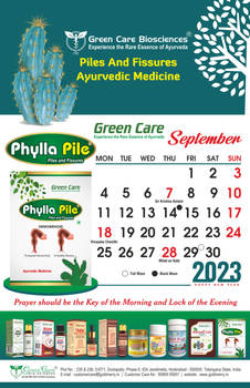 September 2023 calendar - greencare