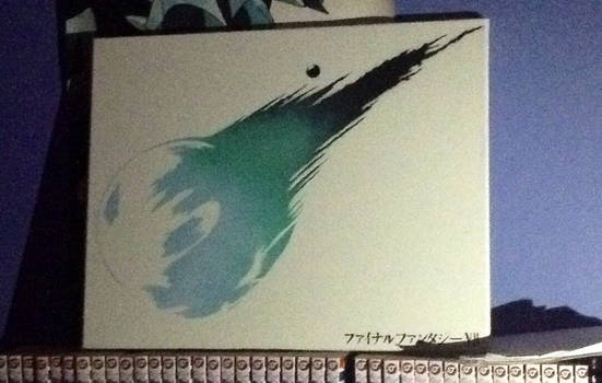 final fantasy vii logo canvas