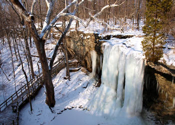 Winter at Charleston Falls