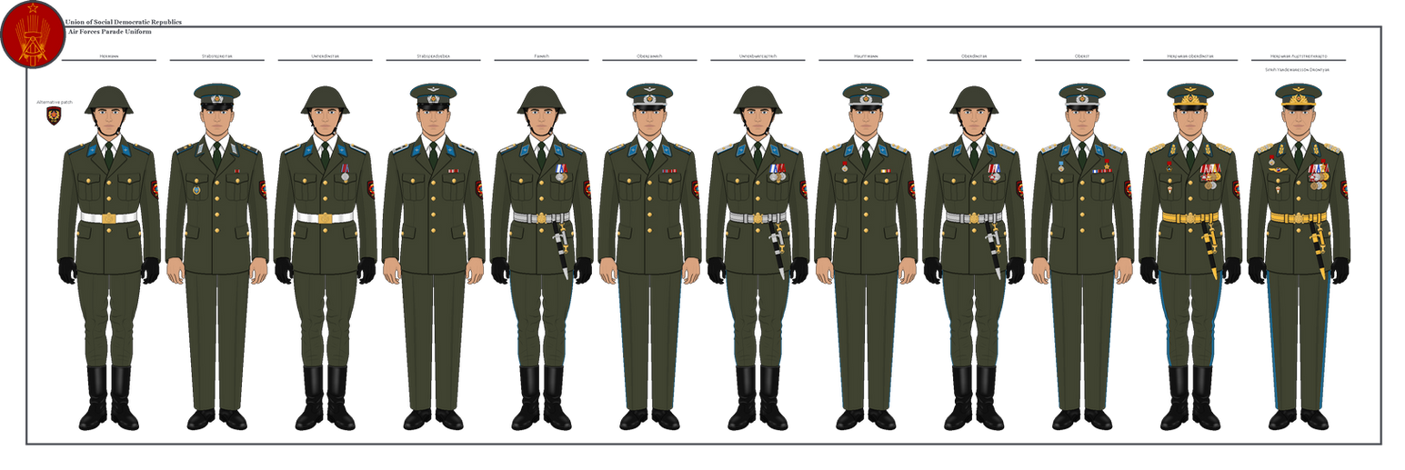 [GLB] Air Forces Parade Uniforms by EmperorGrieferus on DeviantArt
