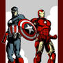 Captain America Iron Man Print