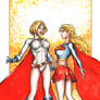 Power Girl and Supergirl