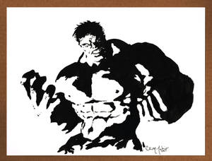 The Hulk Black and White 091212