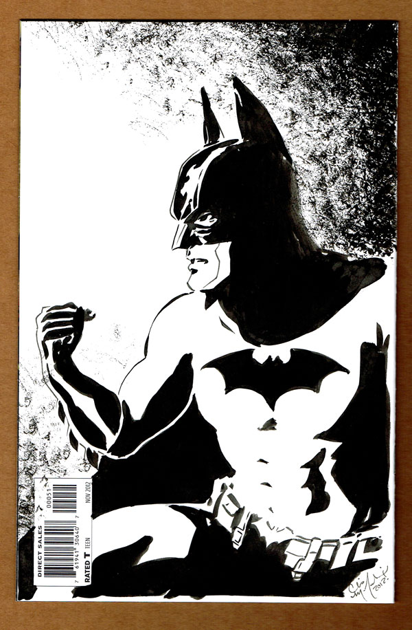 Batman Sketch Cover Back 1