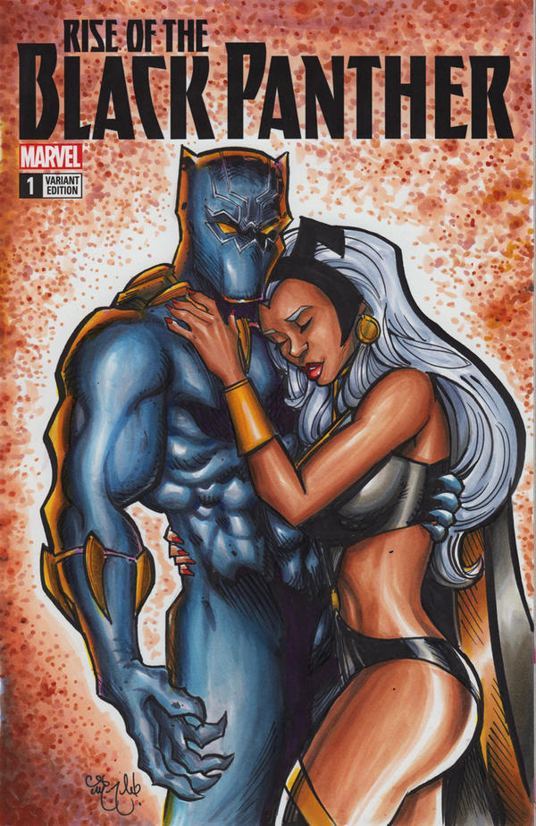 Black Panther Storm Sketch Cover