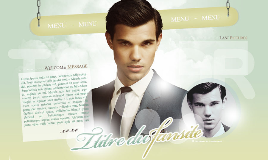 Taylor Lautner layout