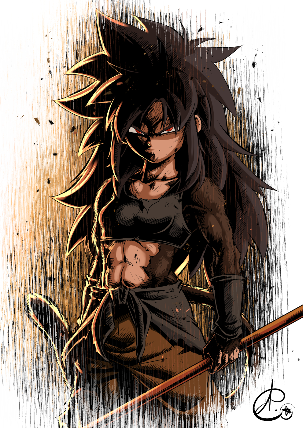 Pan SSJ4 kaioken (Fanart by Asura-00) : r/dbz