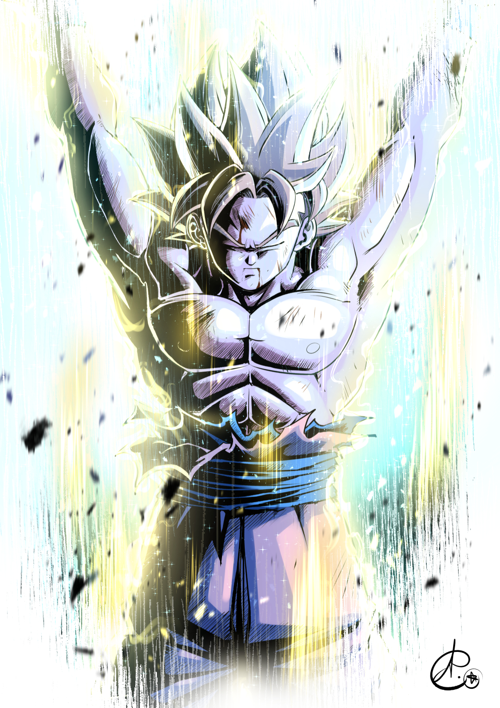 Goku Vs Vegeta by Asura-00 on DeviantArt