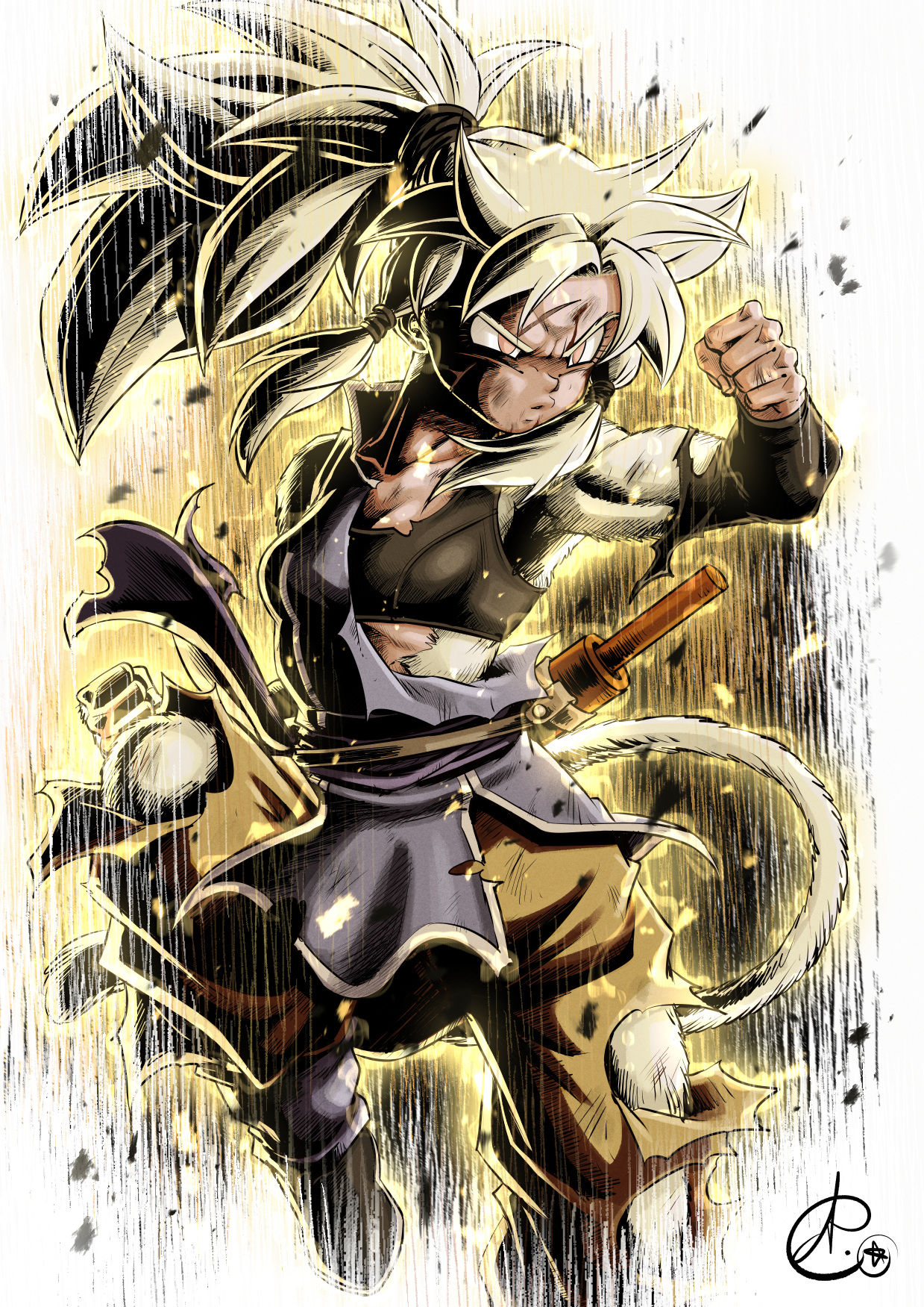 Legendary Super Saiyan Pan by EspadaDelOscuro -- Fur Affinity [dot] net