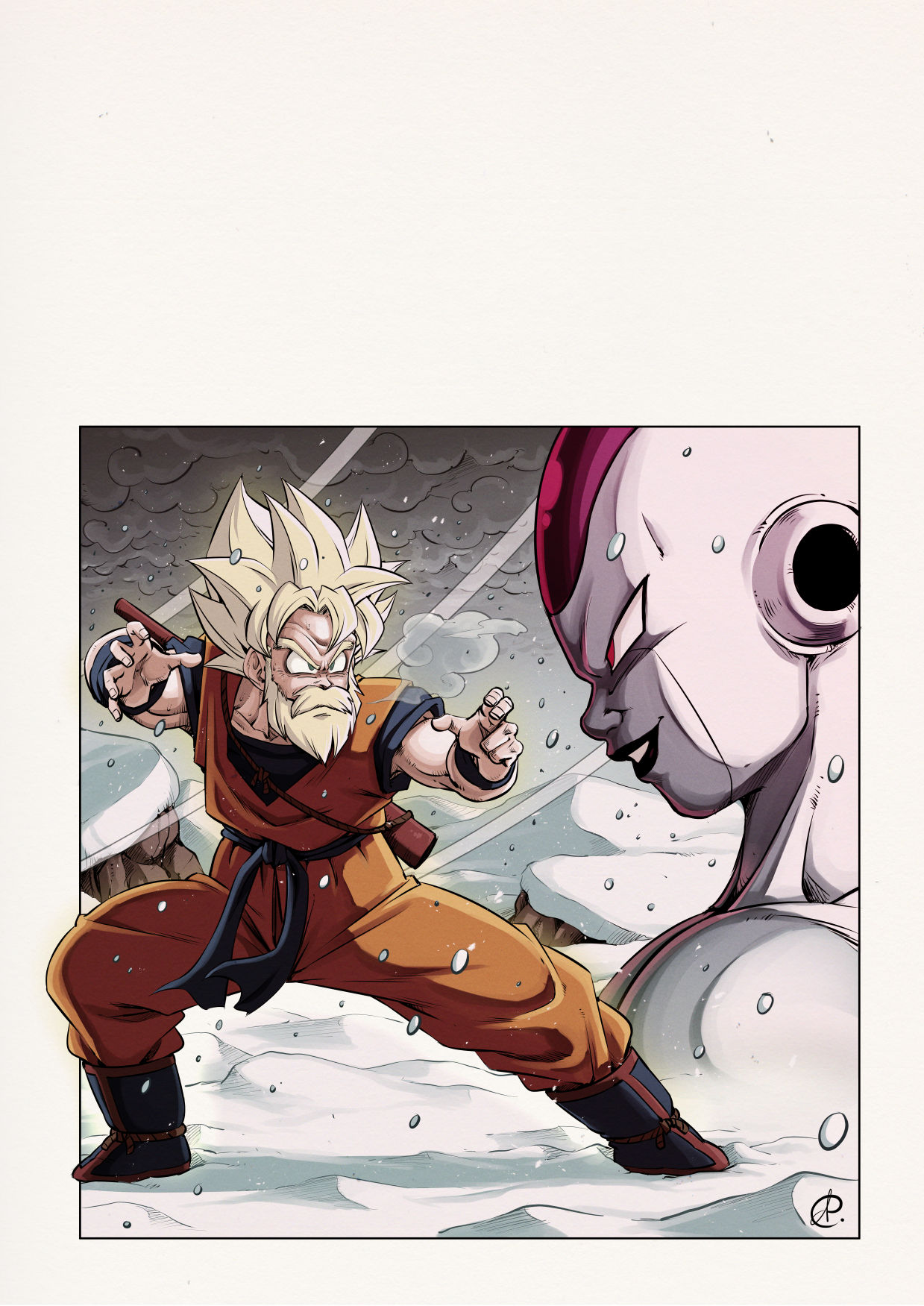 Dragonball Z Manga Panel Redraw by Audball9000 on DeviantArt