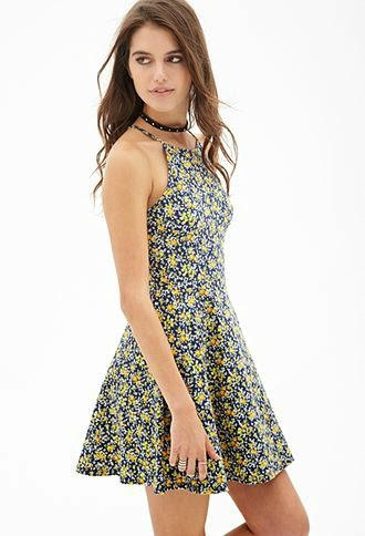 Ditsy Floral Skater Dress FOREVER21 by Flipshopapp on DeviantArt